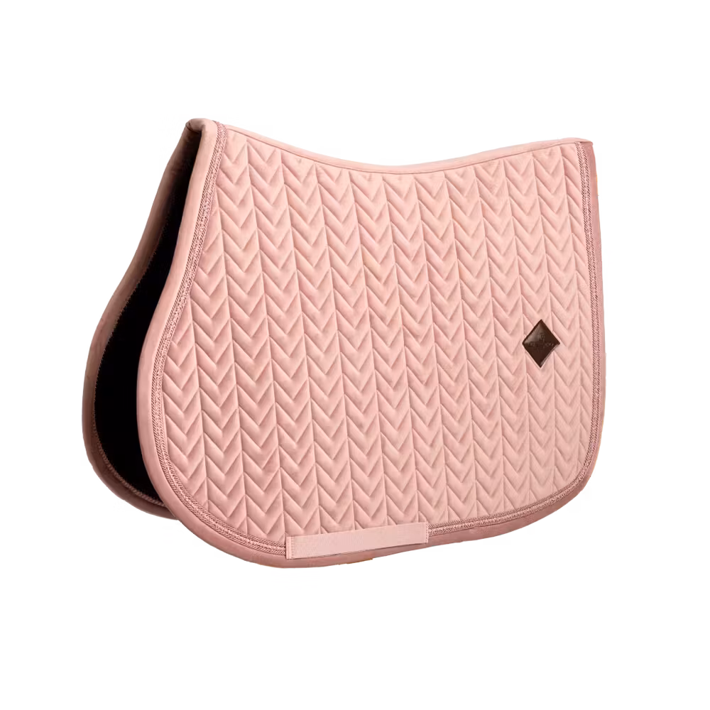 Saddle Pad velvet mini pearls show jumping black