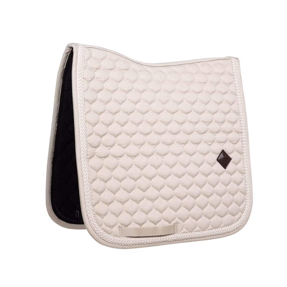 Saddle Pad with plaited cord dressage beige
