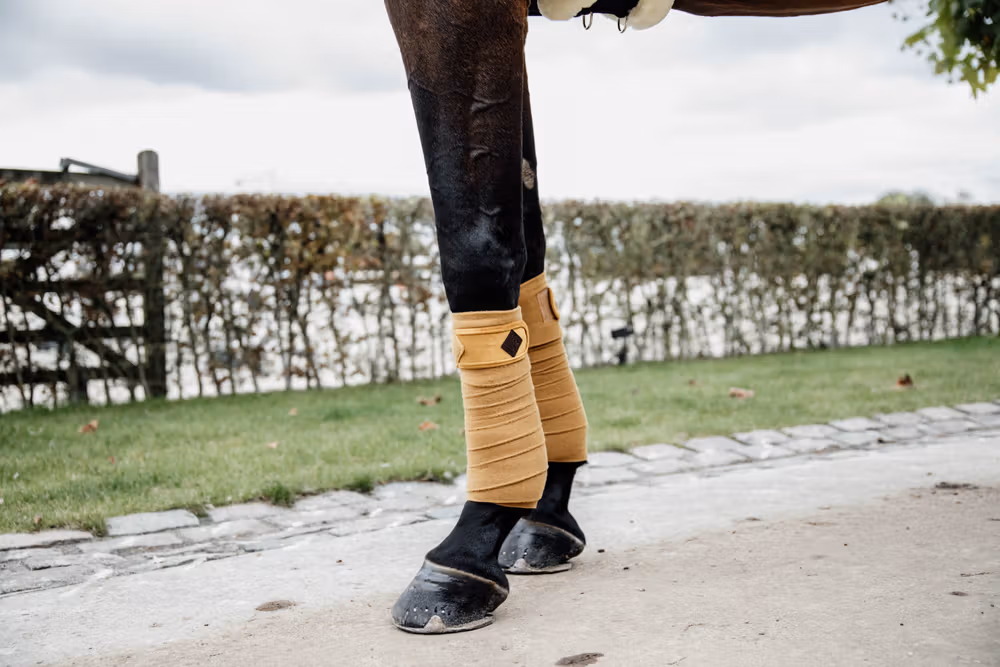 Polar Fleece bandage velvet mustard