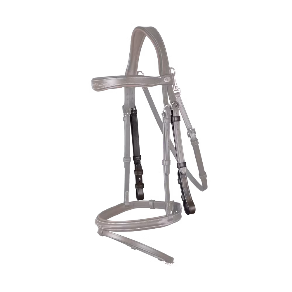 Cheekpieces With Cream Stitching