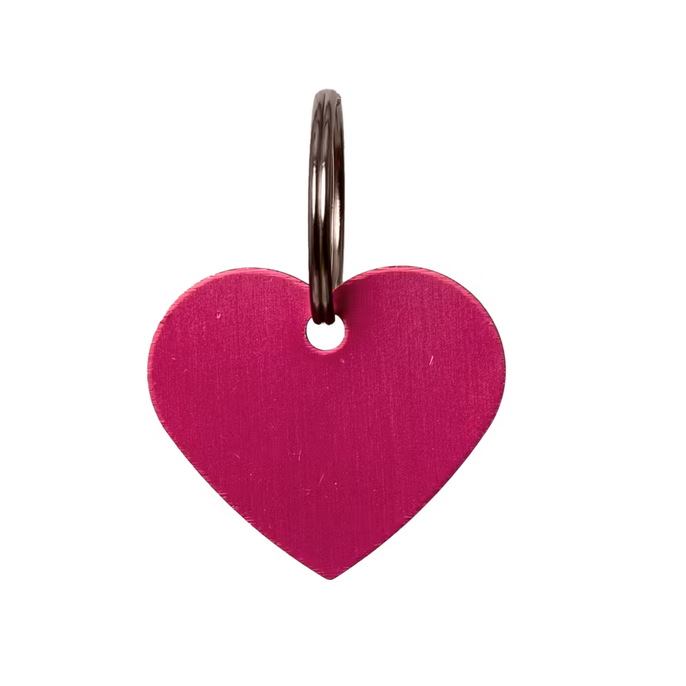 Name Plate heart size S 2,5cm old rose
