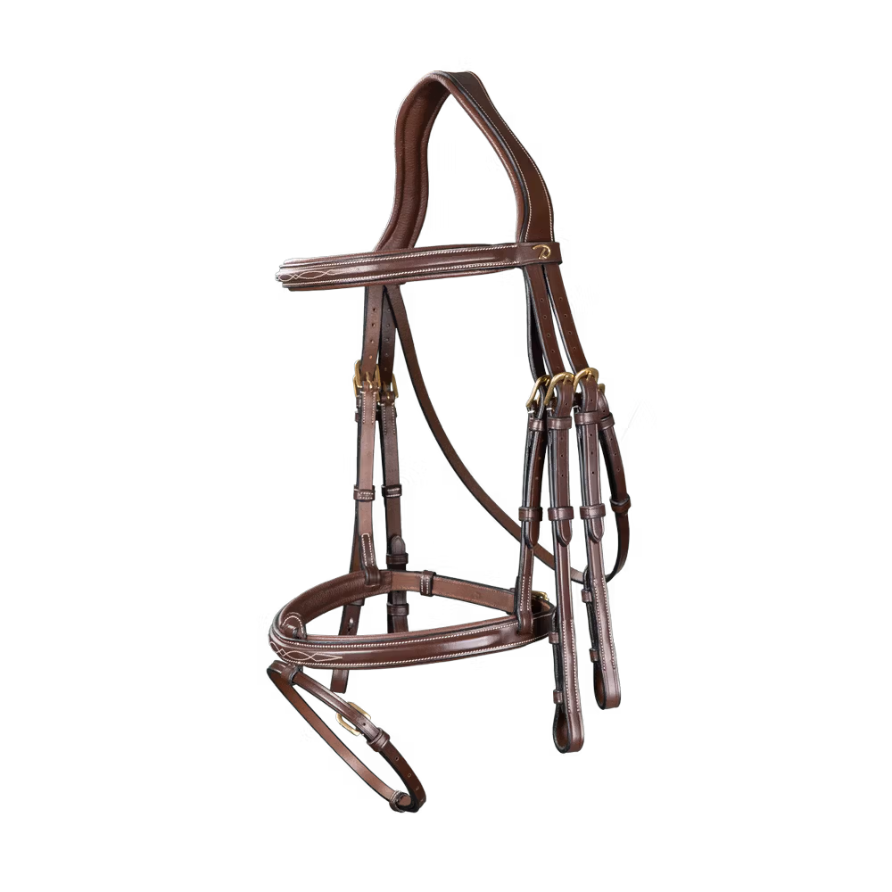 Flash Noseband Double Bridle