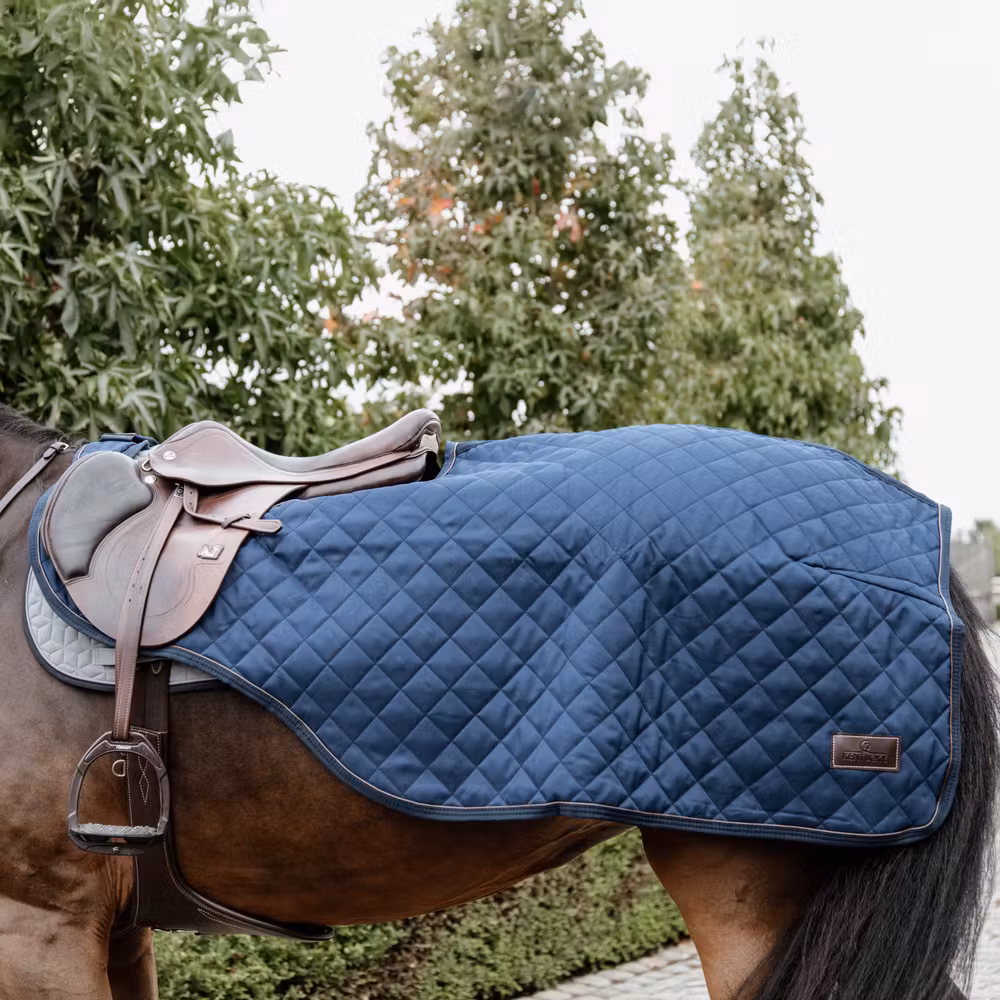 Riding rug navy 160 gram large