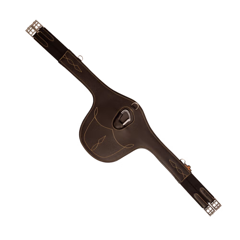 Stud girth brown 130 cm