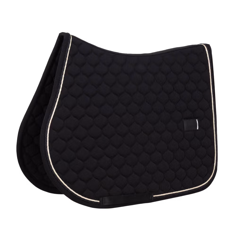 Saddle Pad onion quilt rubber logo jumping navy