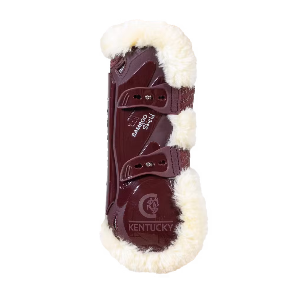 Vegan Sheepskin Tendon Boots bamboo Elastic black S