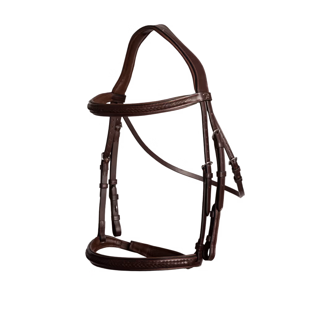 Plaited Noseband Bridle Without Flash