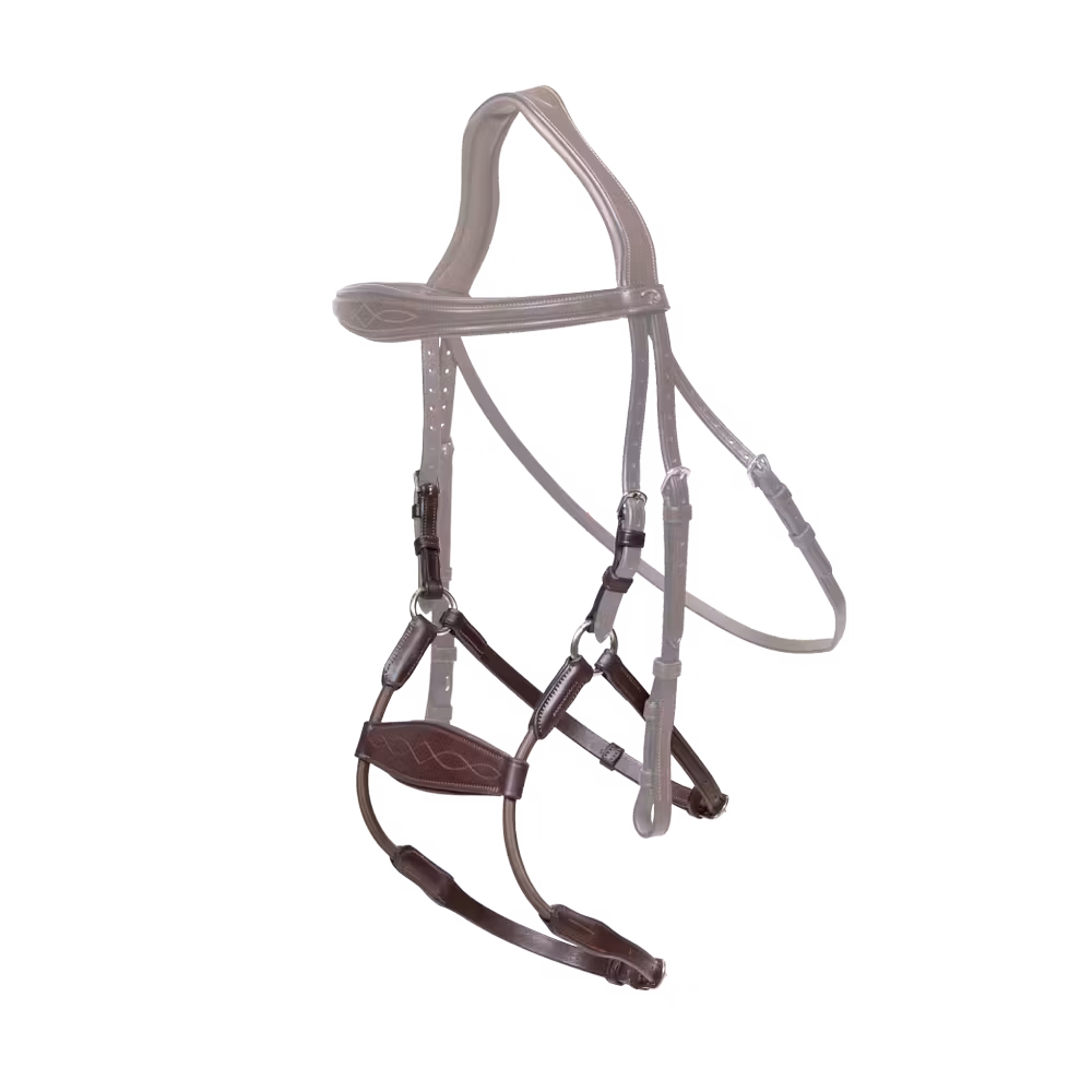 Elastic hybrid noseband NE coll, Full/brown