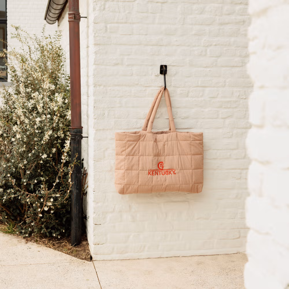 Padded bag beige Kentucky logo