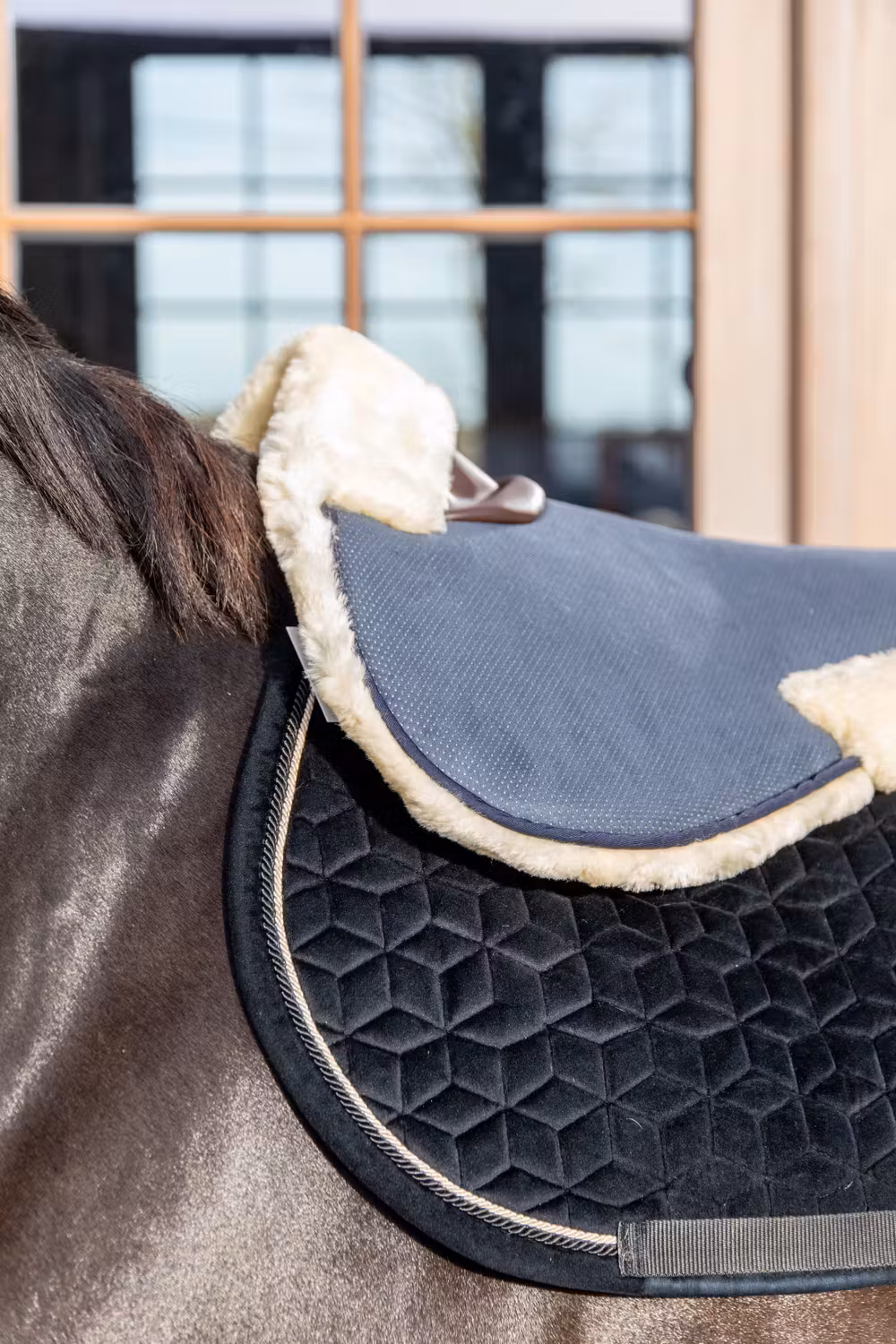 Sheepskin Half Pad Absorb Navy