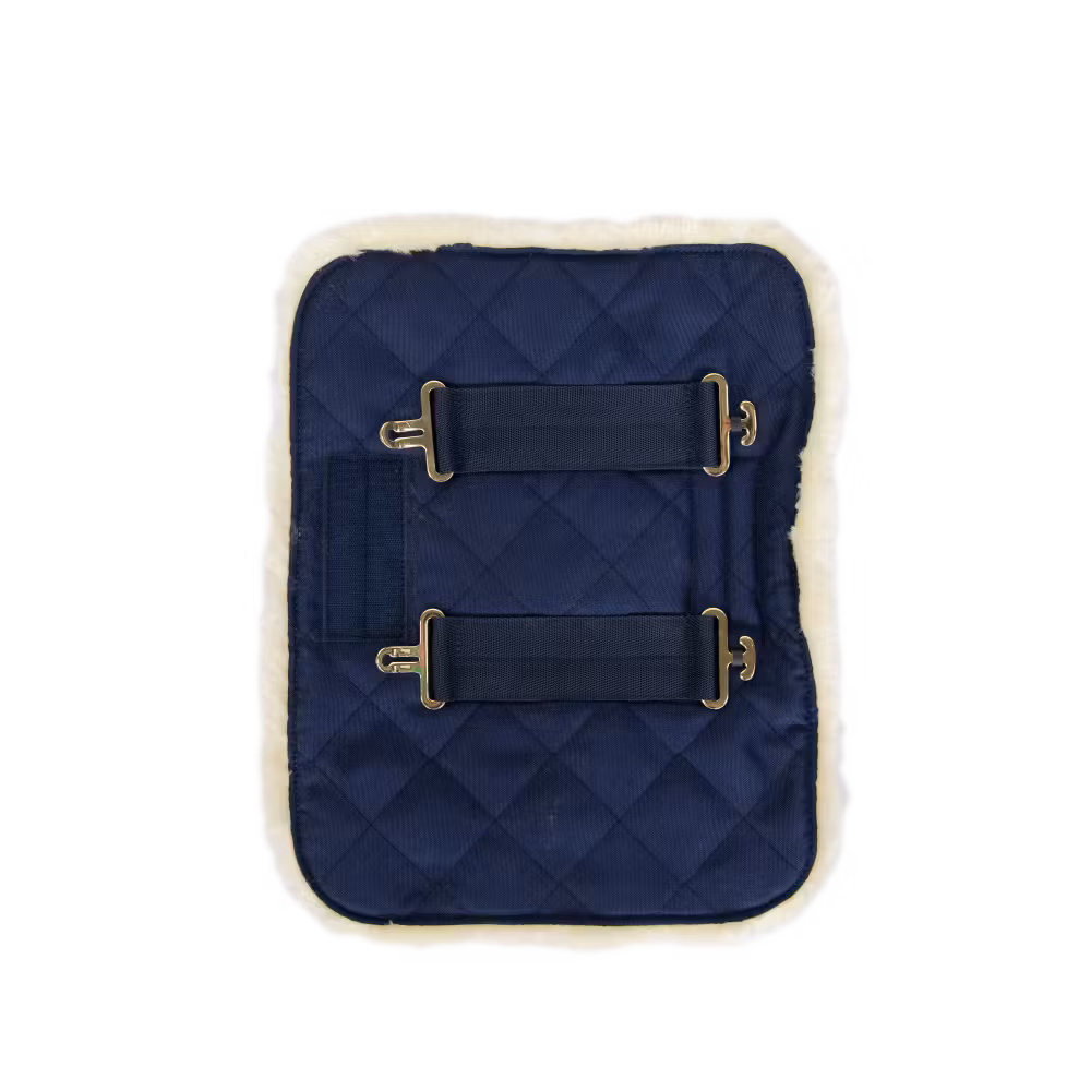 Chest expander quilted with sheepskin 2 buckles black