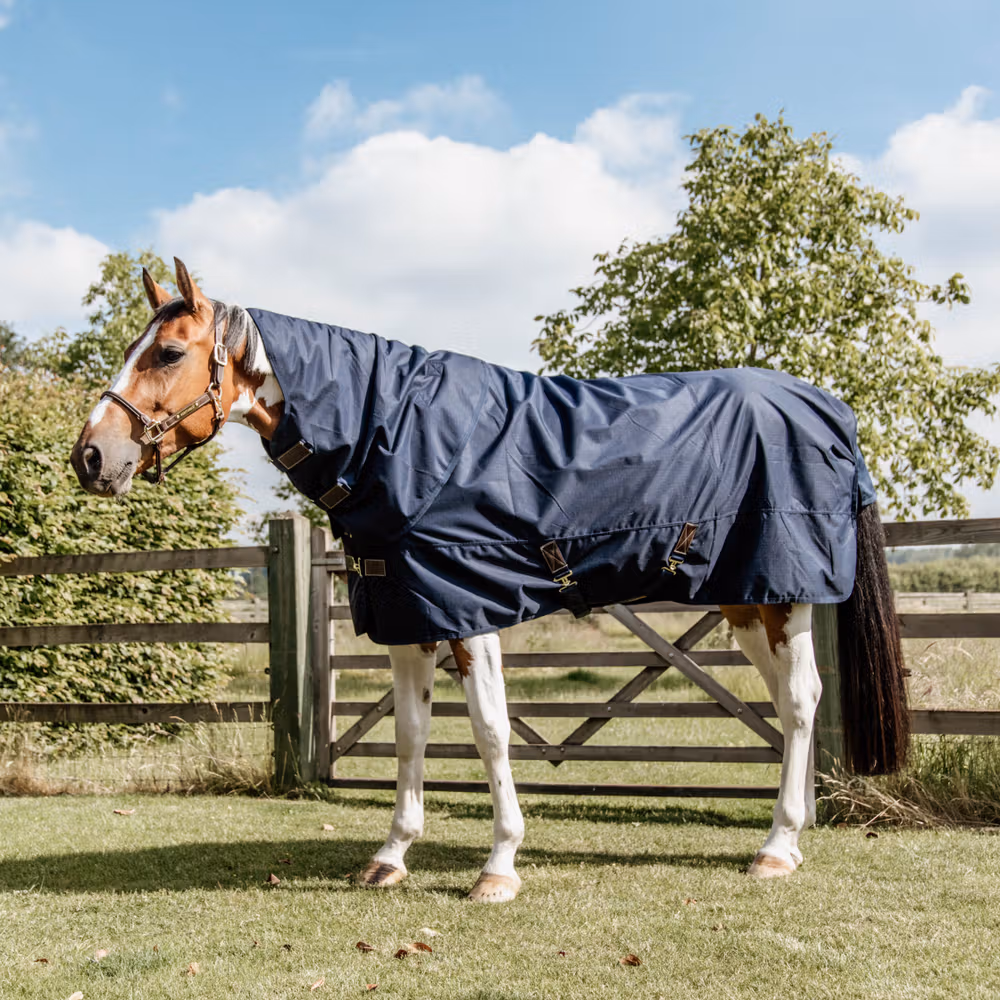 Turnout rug all weather Quick dry Fleece with Neck navy 145-6'6 0gram