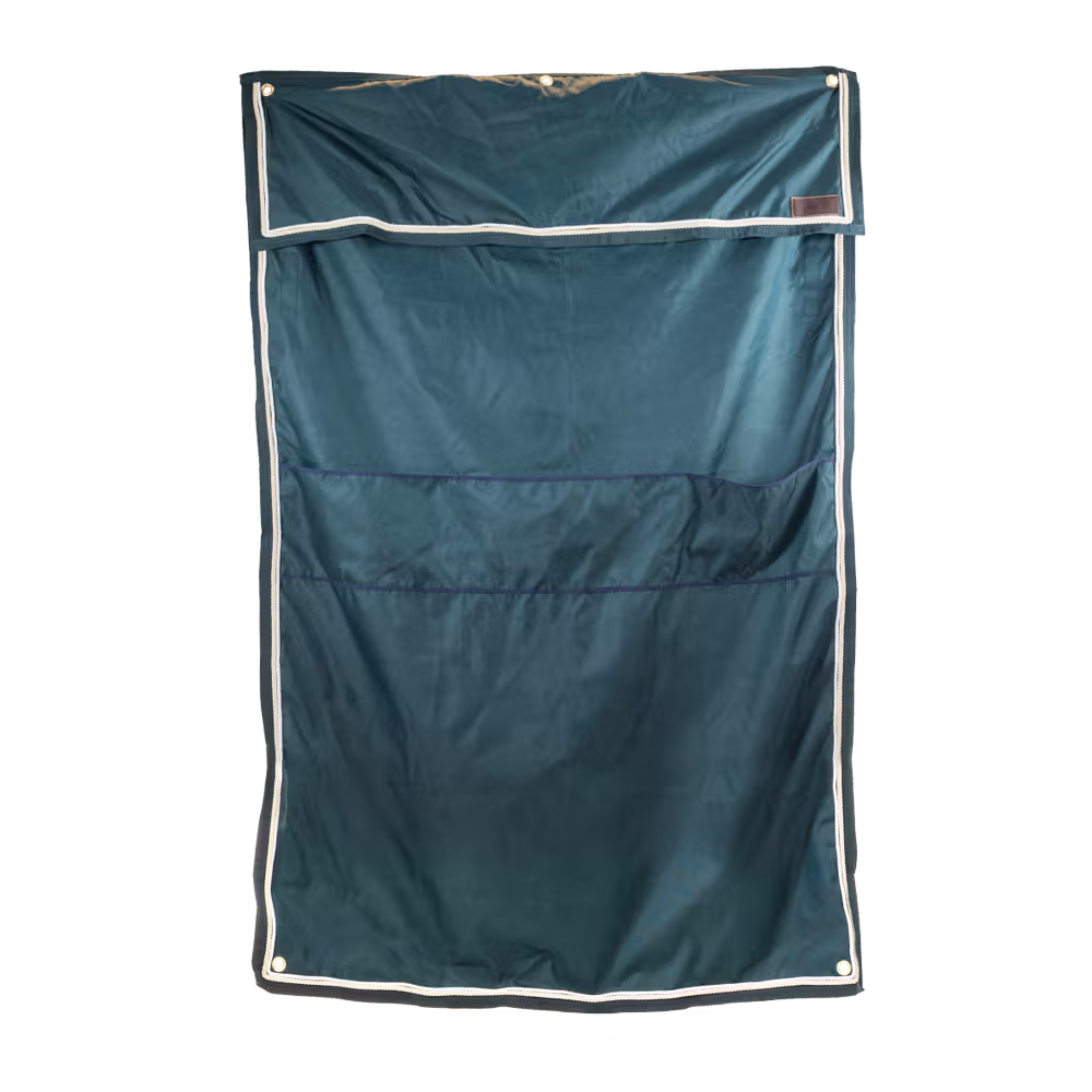 Stable curtain waterproof classic with pockets bordeaux 135cmx200cm