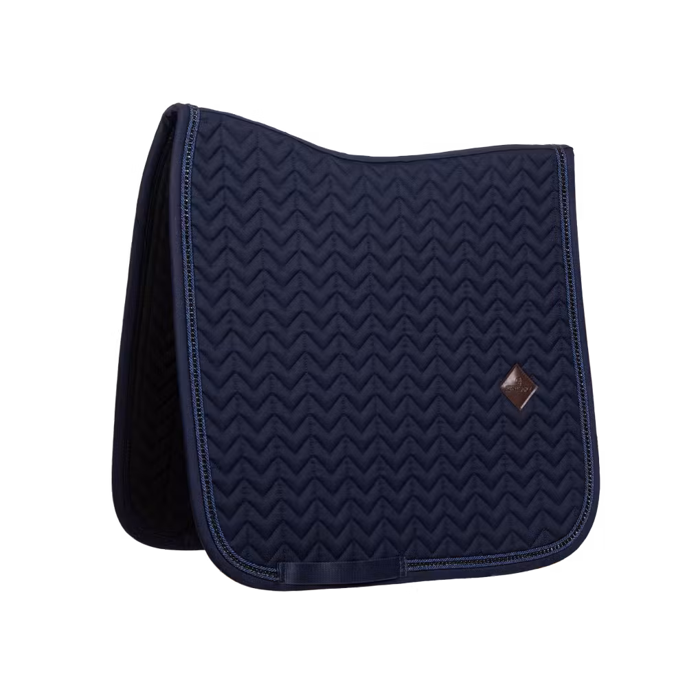 Saddle Pad with metal chain dressage navy