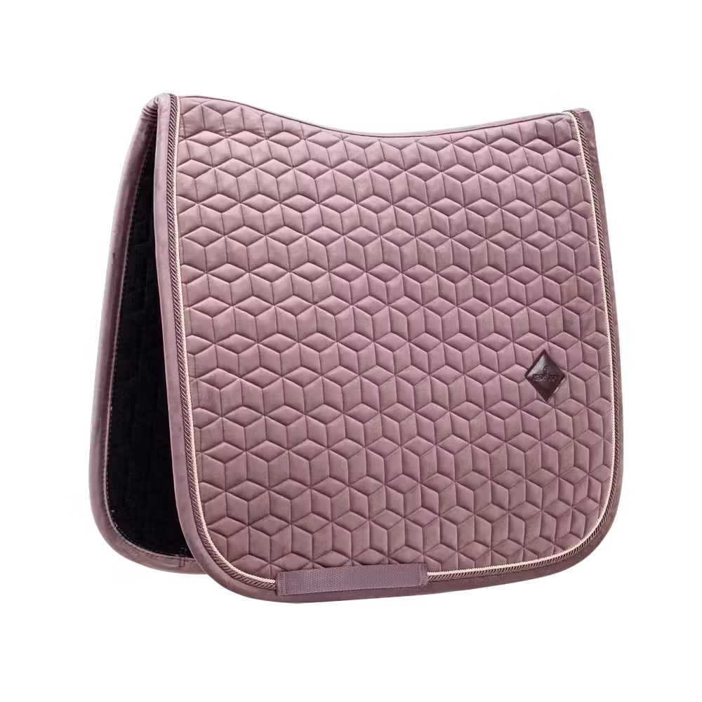 Saddle Pad velvet dressage old rose