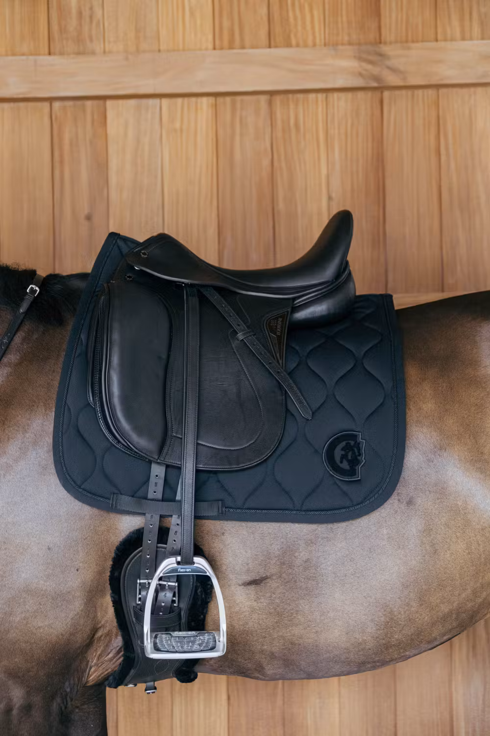 Saddle Pad wave 3D dressage black