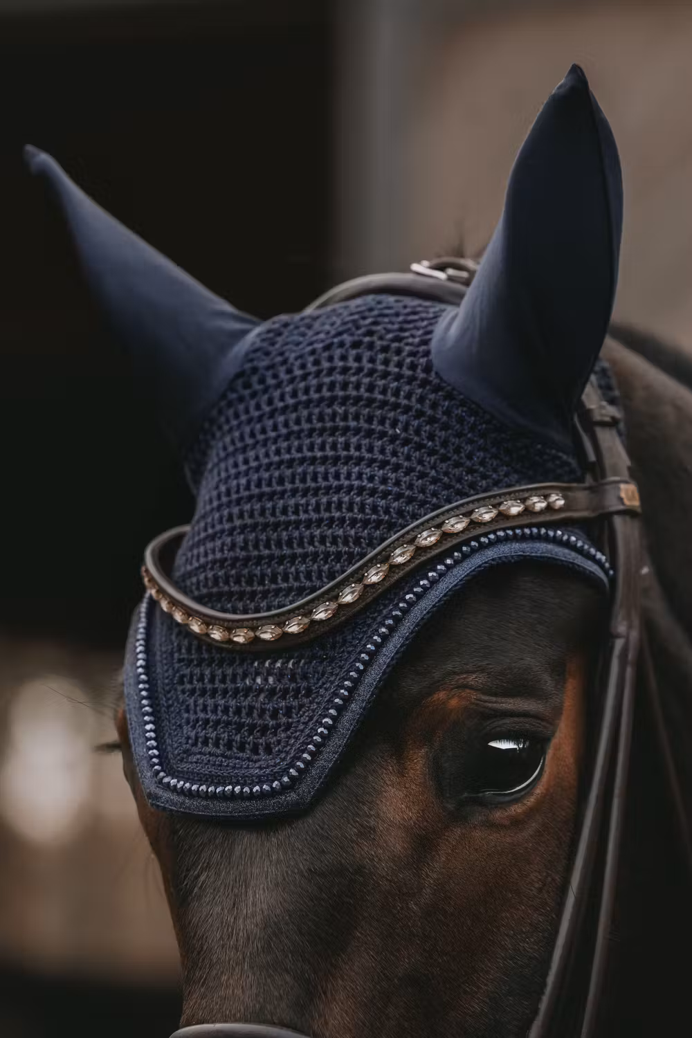 Fly veil Wellington glitter dark navy