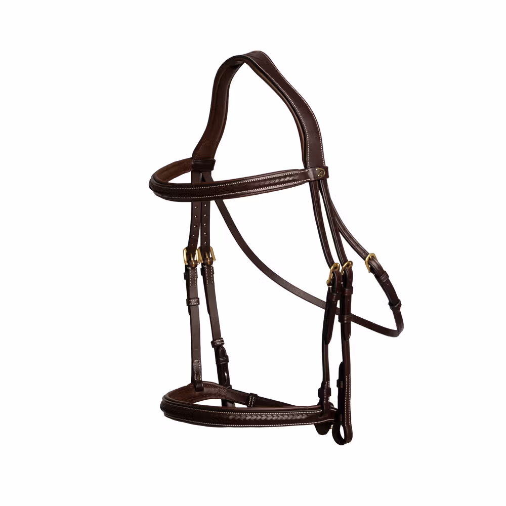 Plaited Noseband Bridle Without Flash