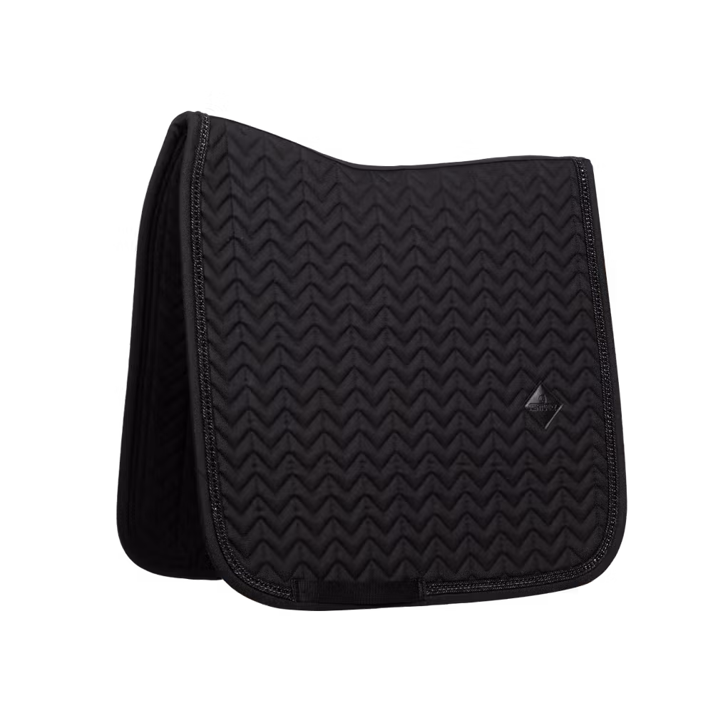 Saddle Pad with metal chain dressage navy