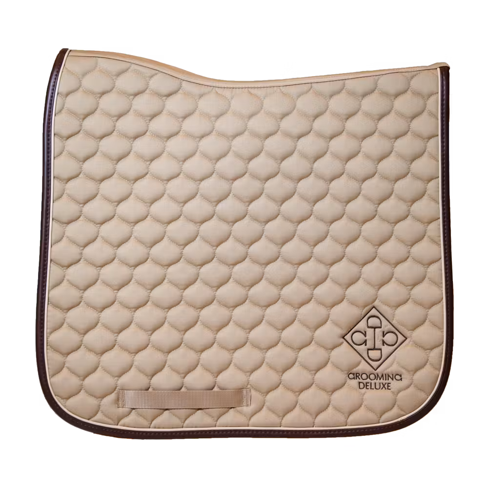 Saddle Pad grooming deluxe dressage brown