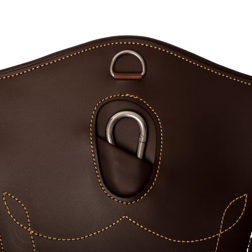 Stud girth brown 130 cm