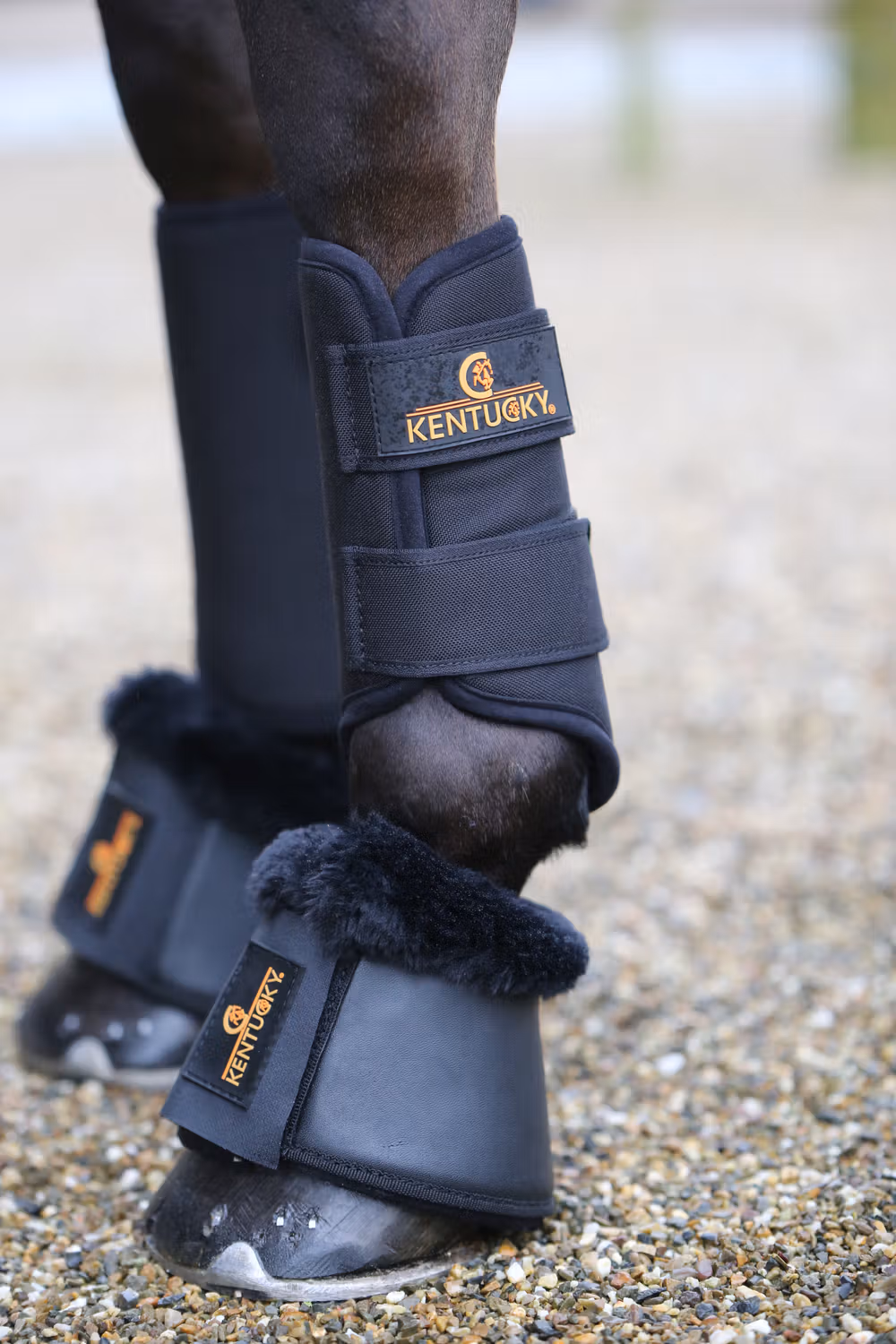 Turnout boots 3D spacer black front