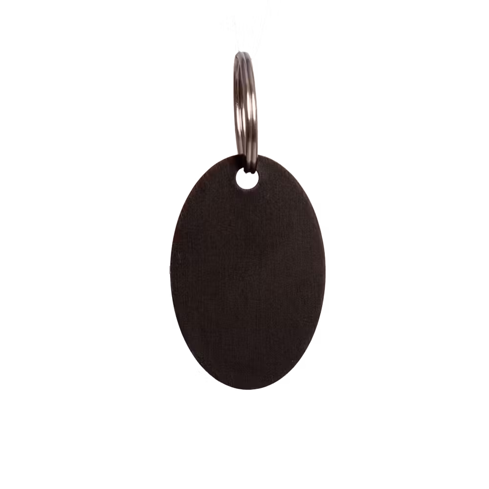 Name Plate oval size M 3,8 cm purple