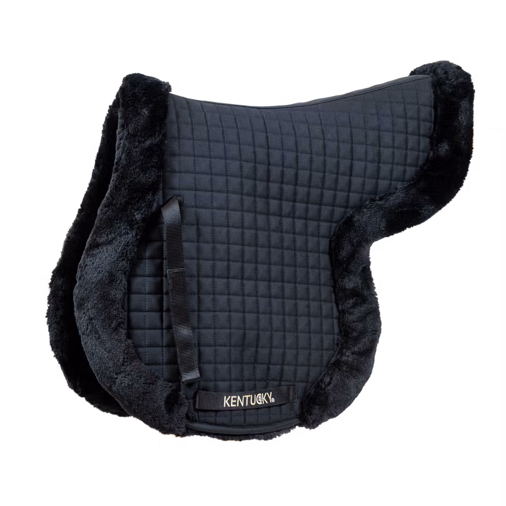 Saddle Pad Hunter vegan sheepskin jumping naturel