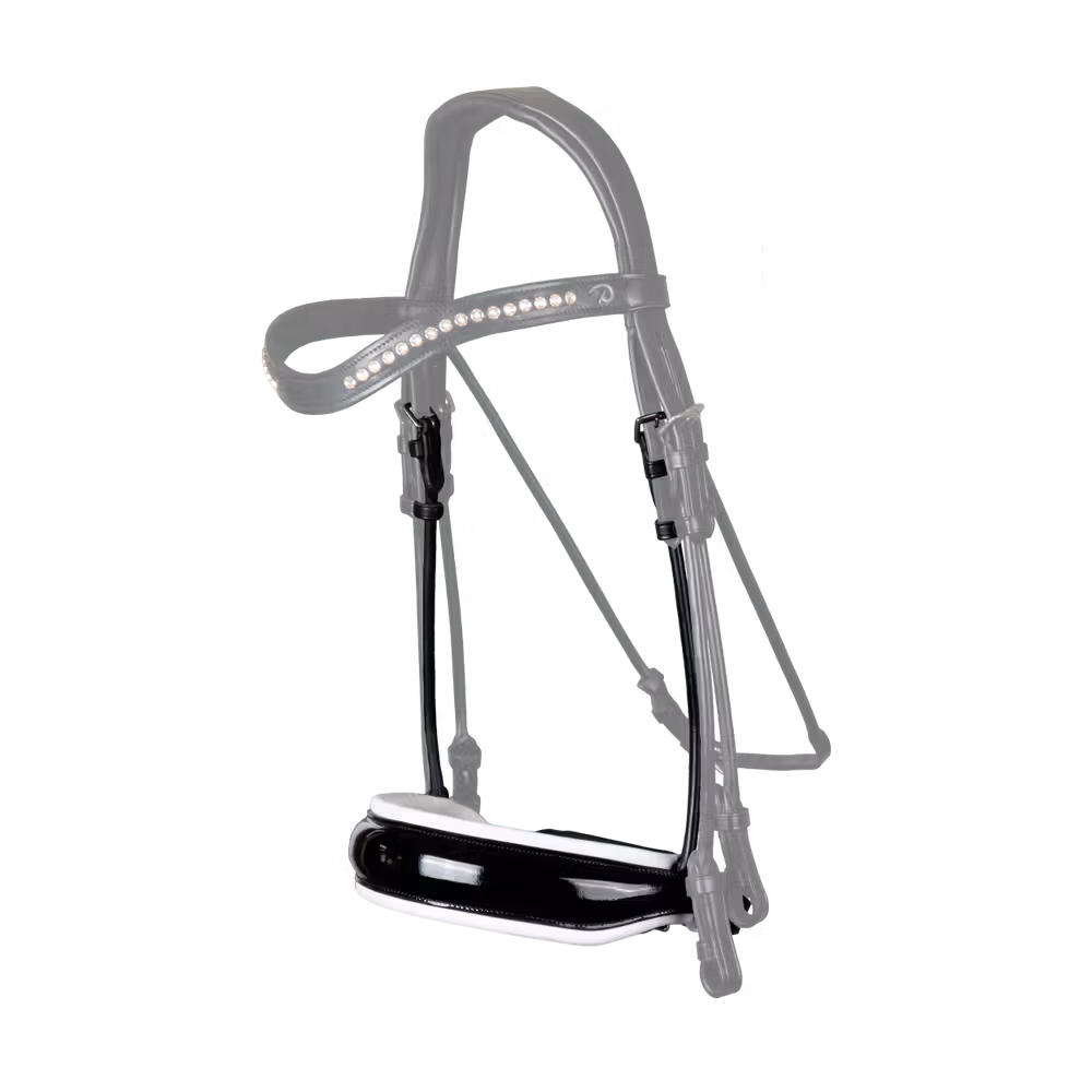 Patent Large Crank Noseband With White Padding