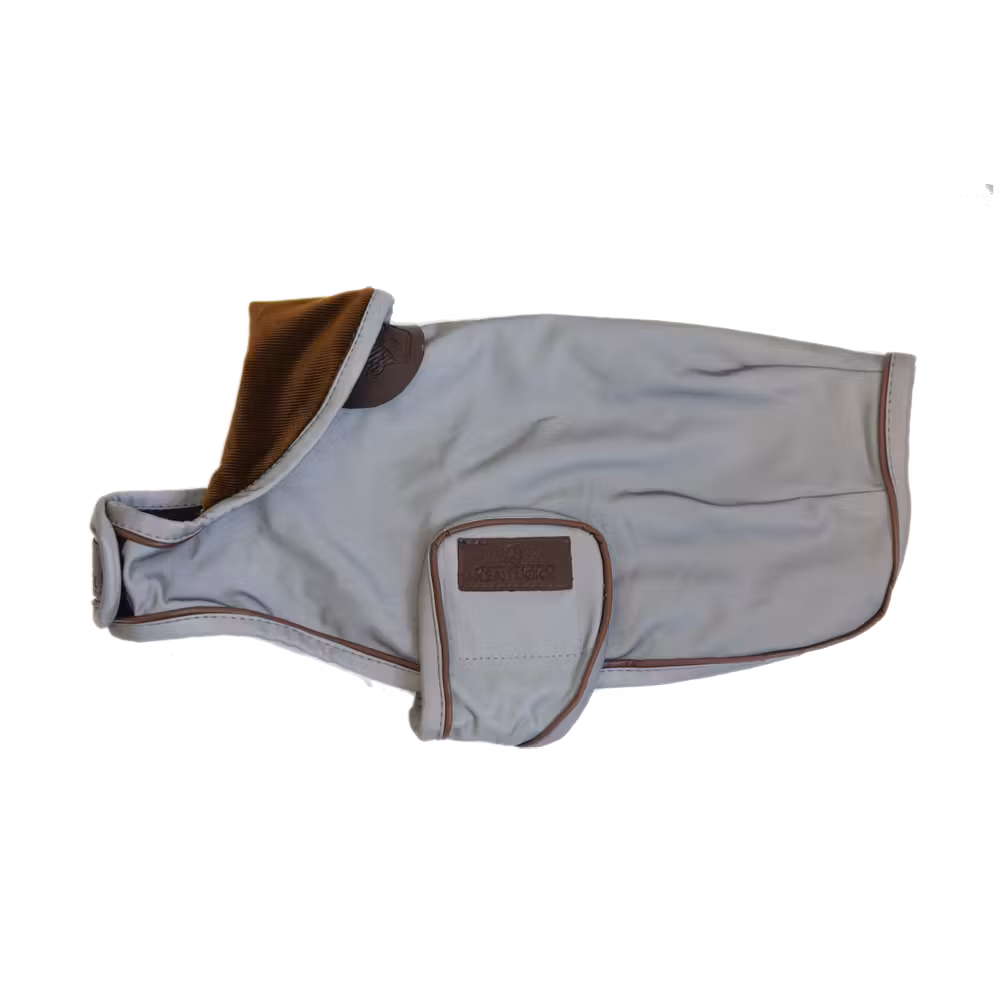 Dog coat reflective & water repellent silver XXL 74cm