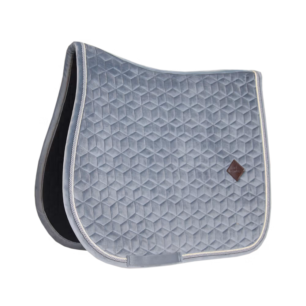 Saddle Pad basic velvet jumping cob navy