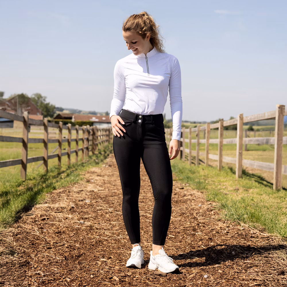Miami women breeches knee grip black size 32