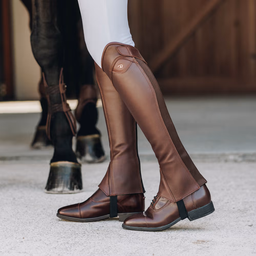 Classic Show Half Chaps Standard size Brown LH