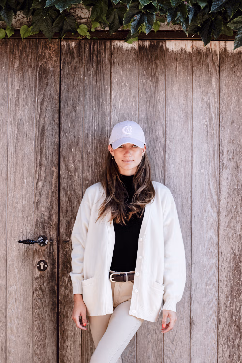 Baseball cap glitter soft rose