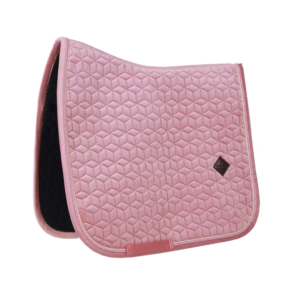 Saddle Pad velvet dressage old rose