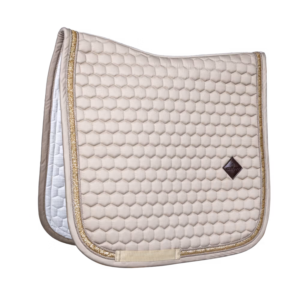 Saddle Pad glitter band dressage black