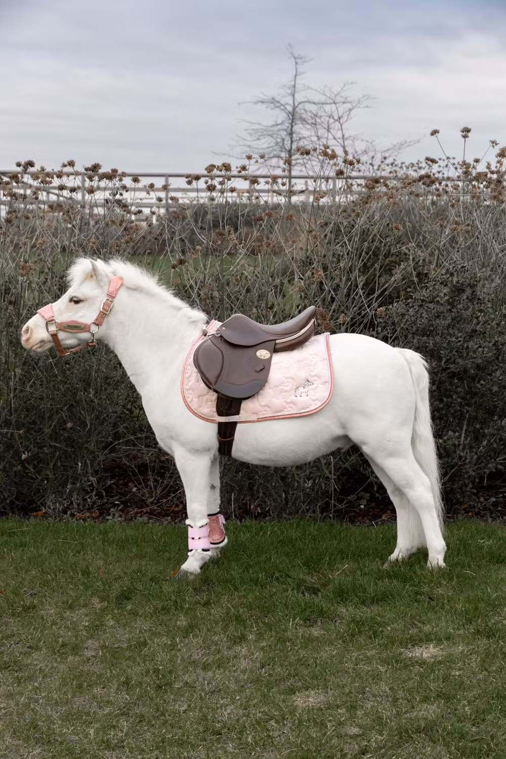 Saddle Pad unicorn glitter pony light rose