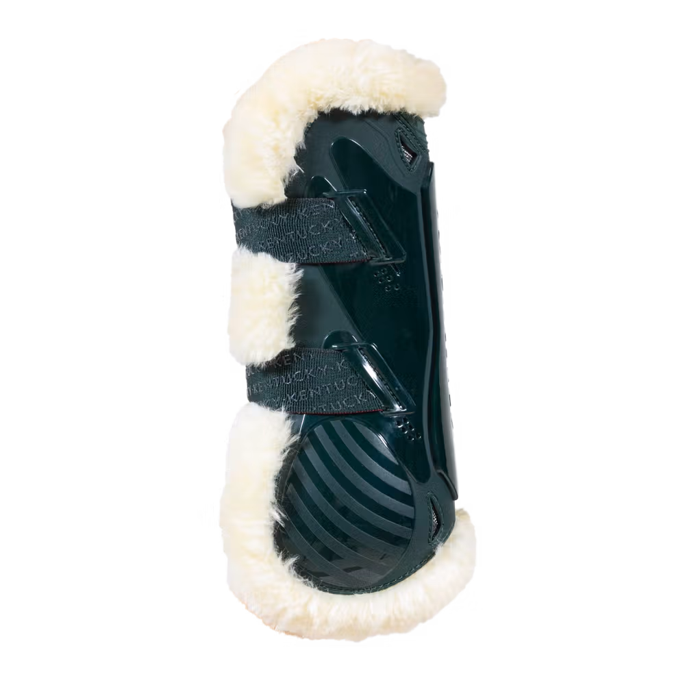 Vegan Sheepskin Tendon Boots bamboo Elastic black S
