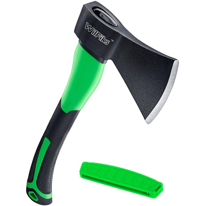 WilFiks Chopping Axe, 15” Camping Outdoor Hatchet for Wood Splitting and Kindling