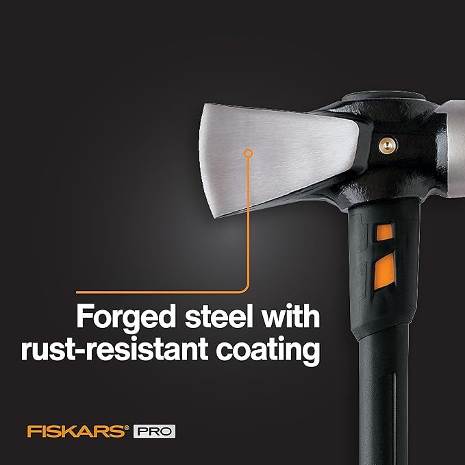 Fiskars 8 lb. Splitting Maul - 36" Shock-Absorbing, Comfort Grip Handle - Rust Resistant Forged Steel Blade - Wood Splitter Maul for Hardwood