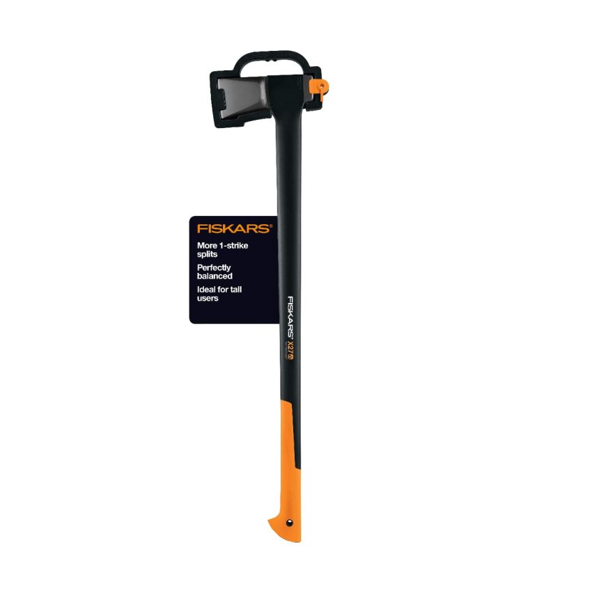 Fiskars X27 Super Splitting Axe, 36" Wood Splitting Axe for Medium to Large Size Logs with Shock-Absorbing Handle