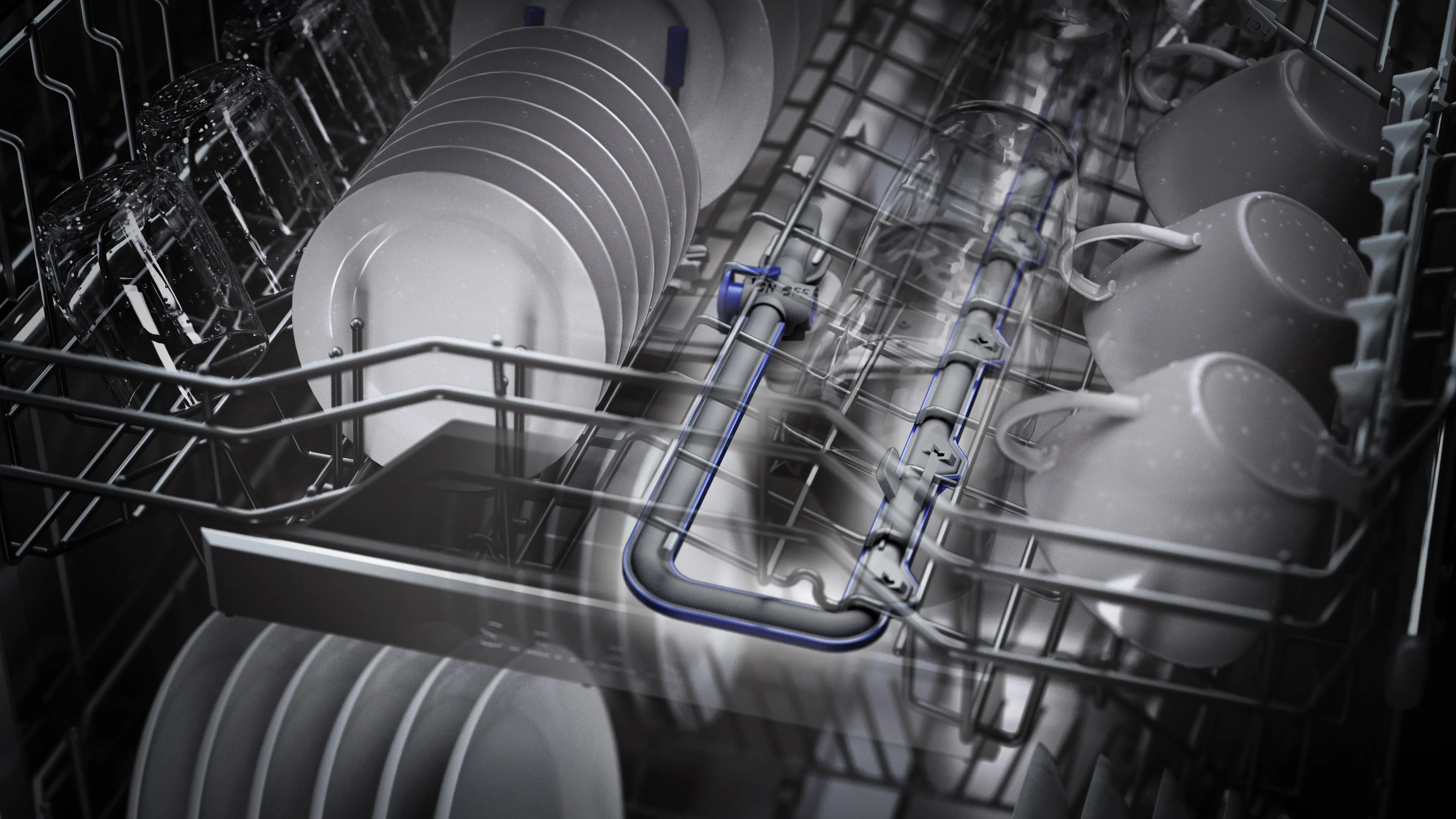 SIEMENS SN27TI00CE iQ700 Free-standing dishwasher 60 cm Brushed steel anti-fingerprint