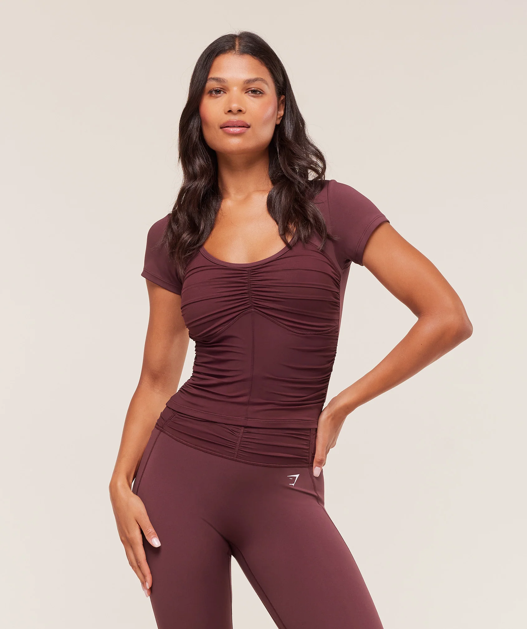 Ruche Short Sleeve Top