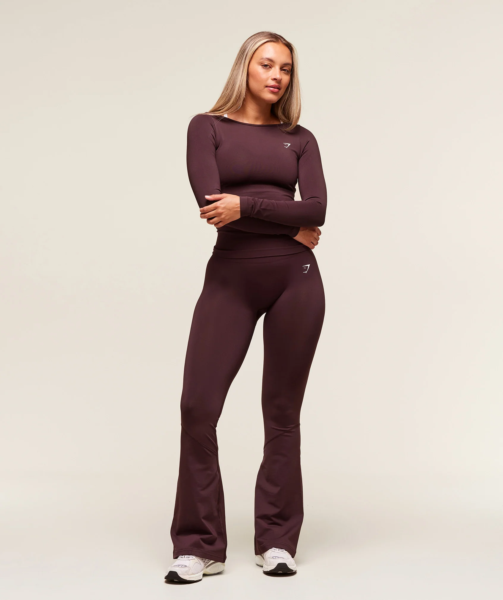 Everyday Seamless Wide Neck Long Sleeve Top