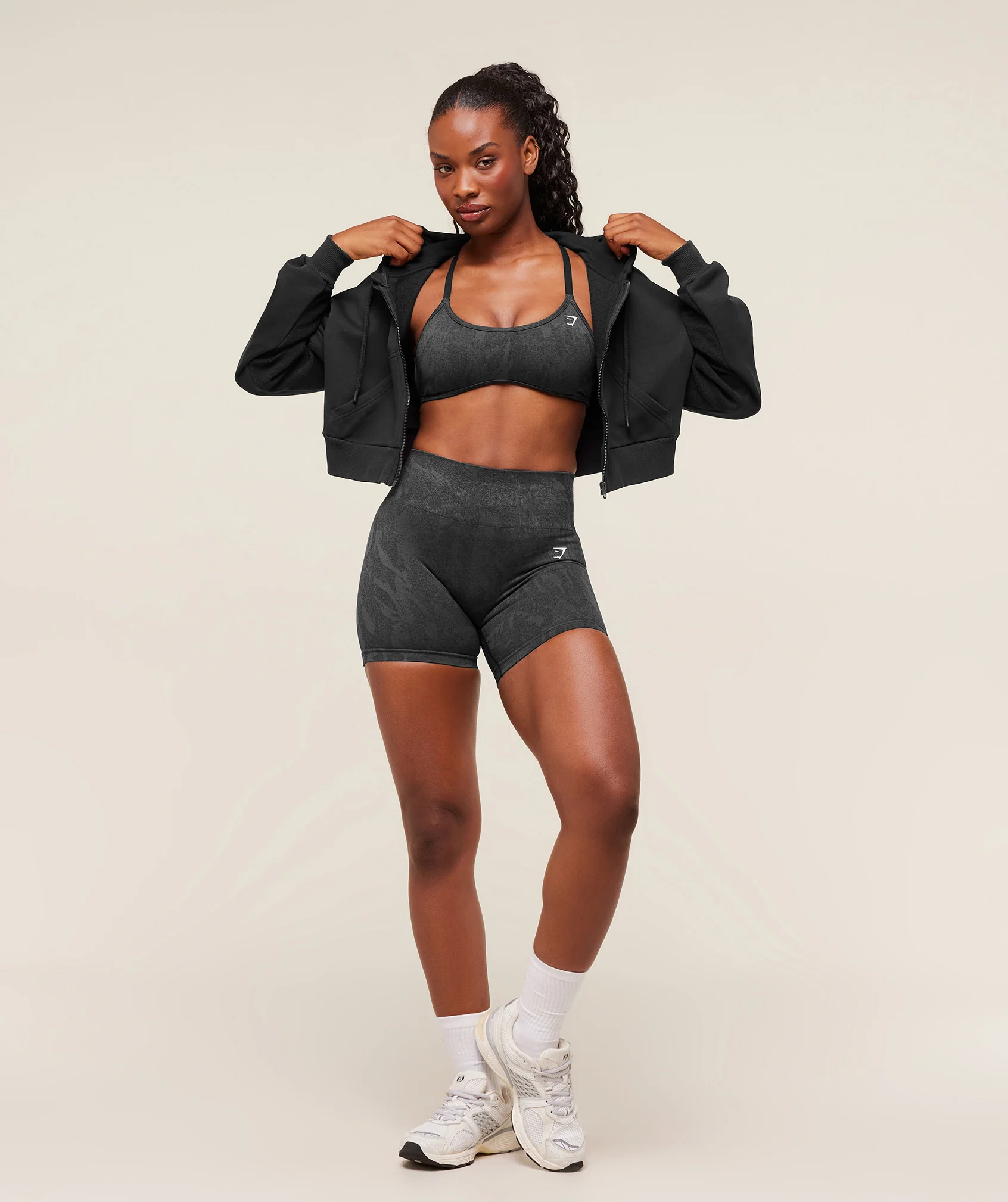 Power Midi Zip Hoodie