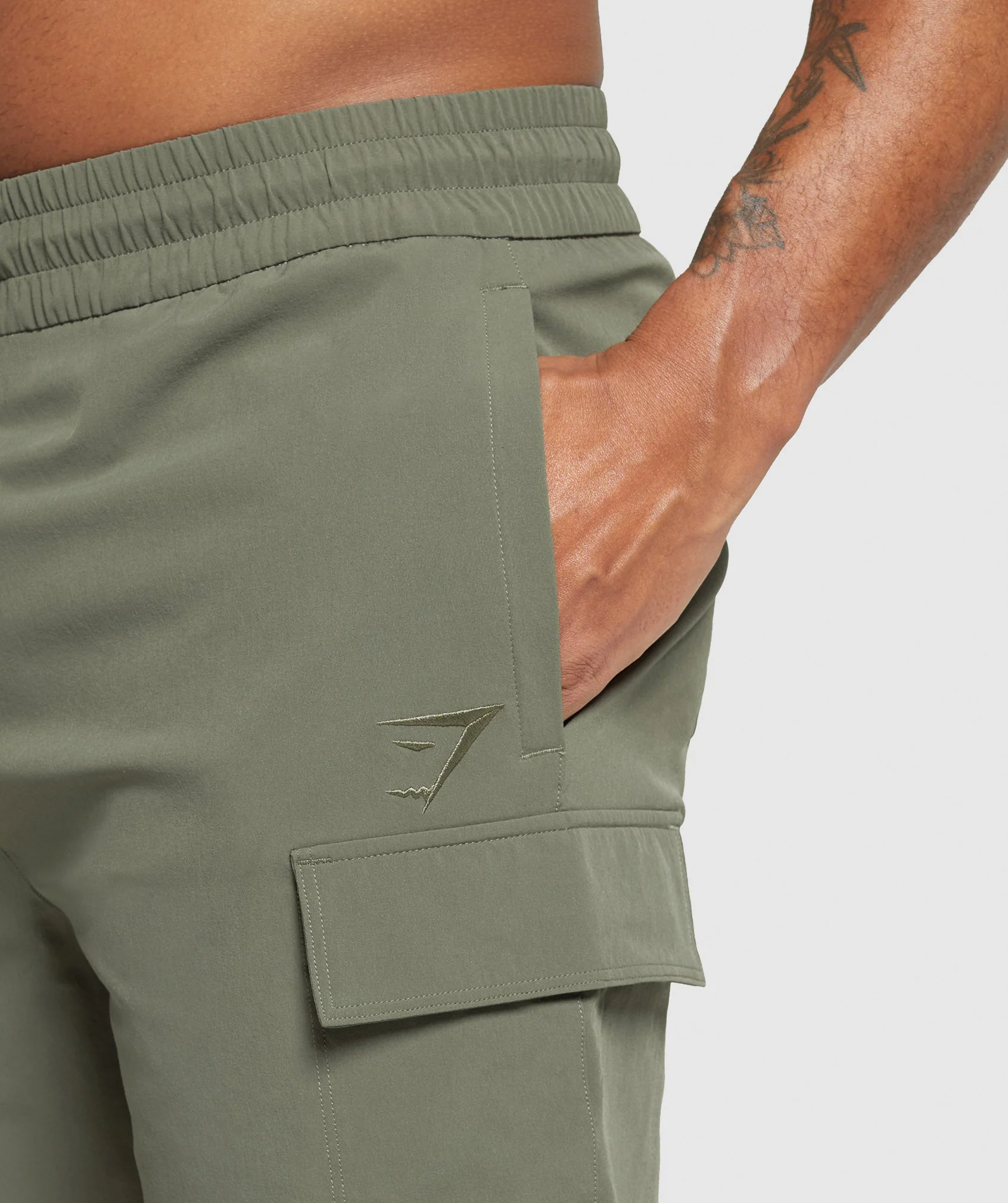 Stretch Woven Cargo Shorts