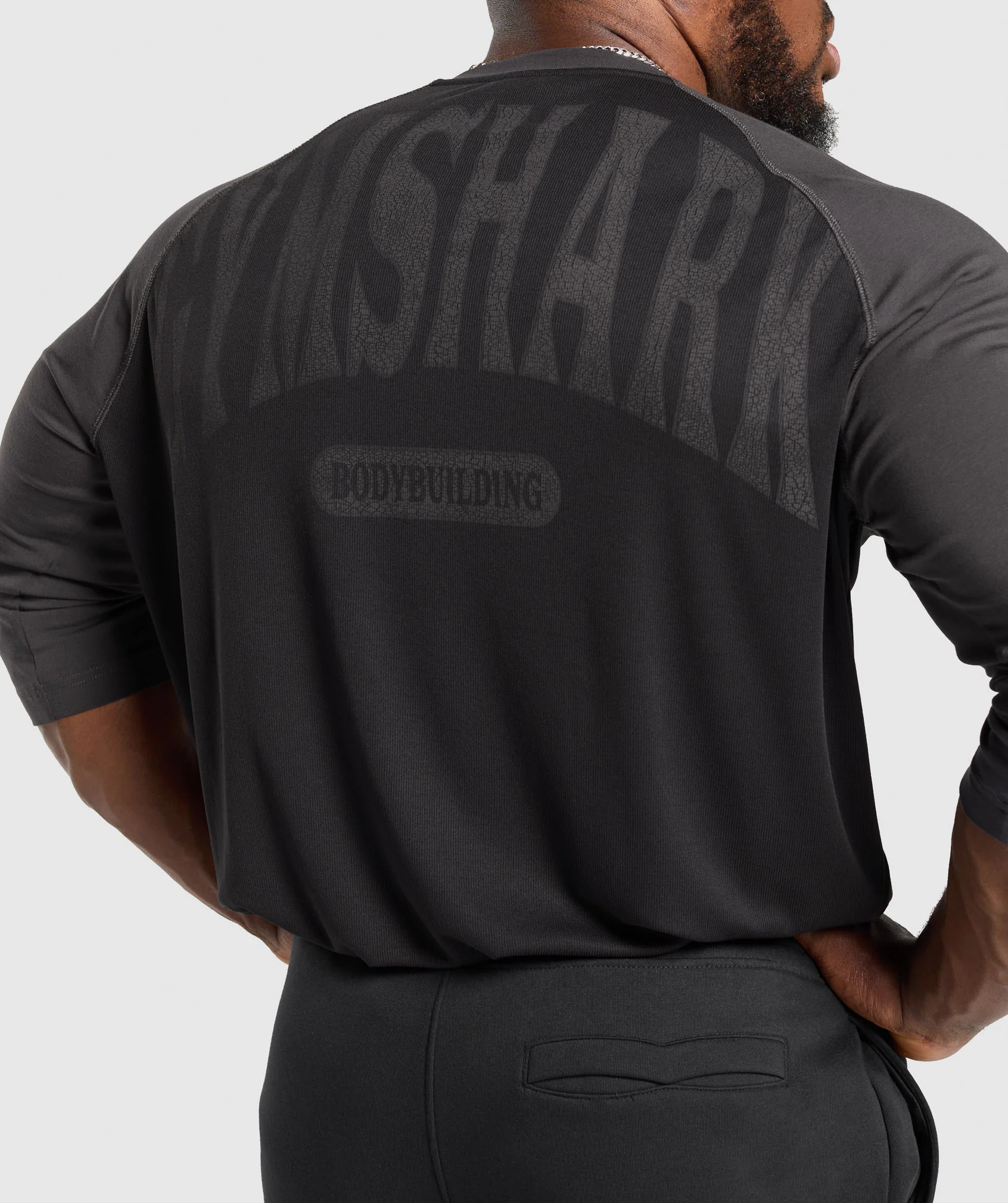 Bodybuilding 1/3 Long Sleeve Graphic T-Shirt