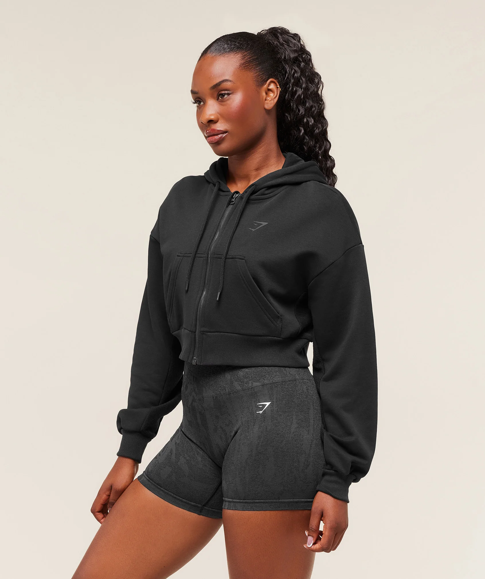 Power Midi Zip Hoodie