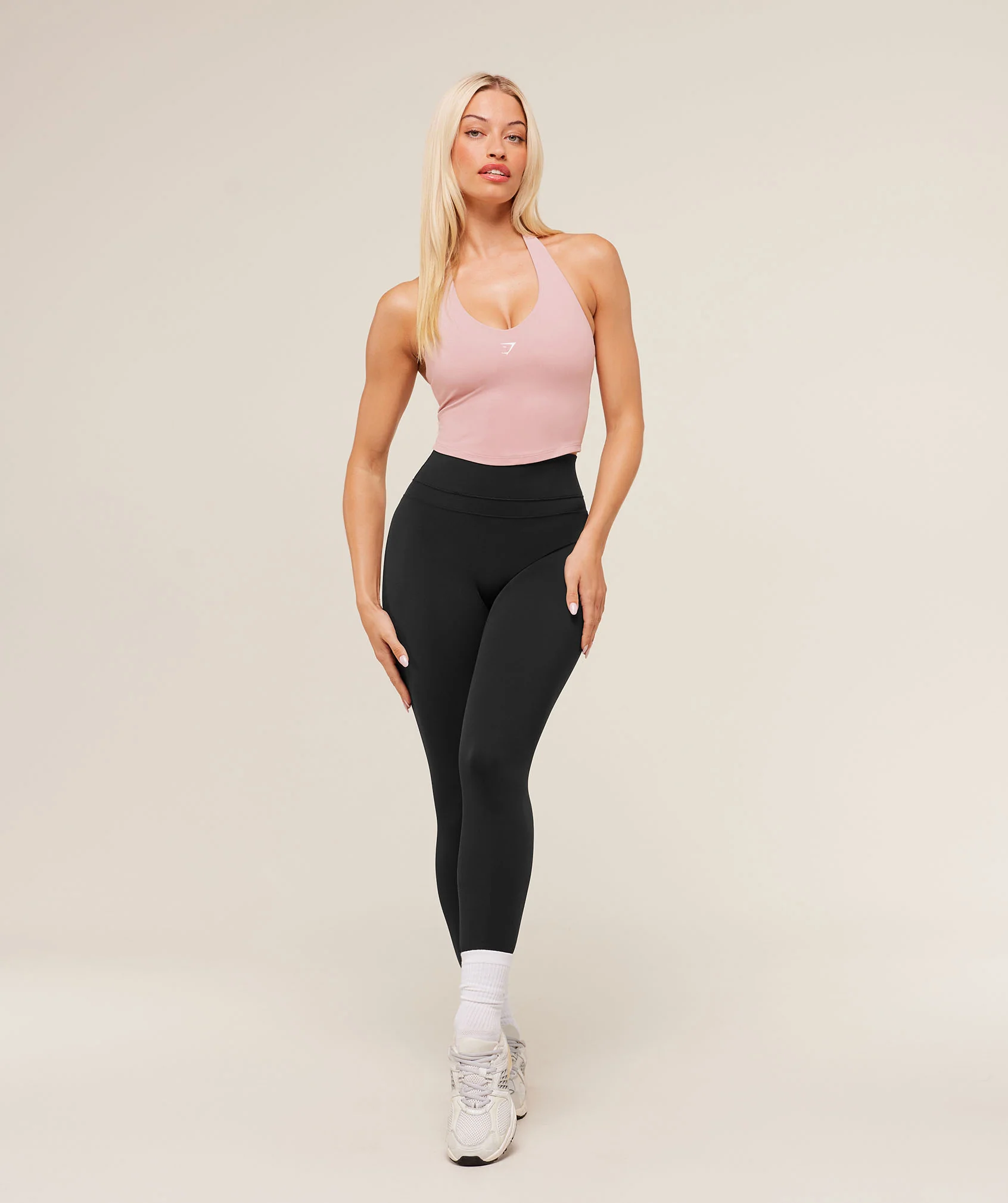 Halter Neck Cami with Shelf