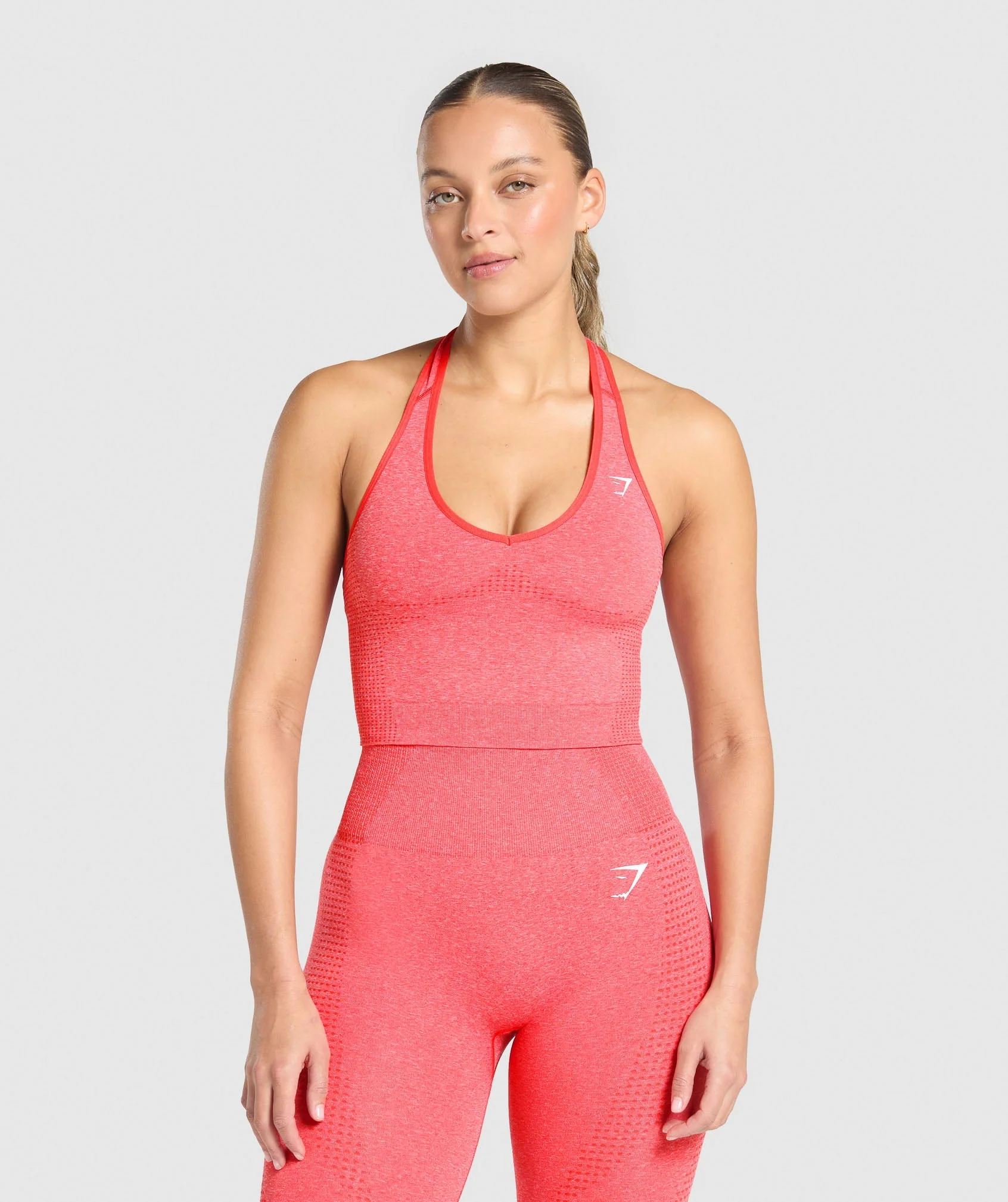 Vital Halter Neck Tank With Shelf